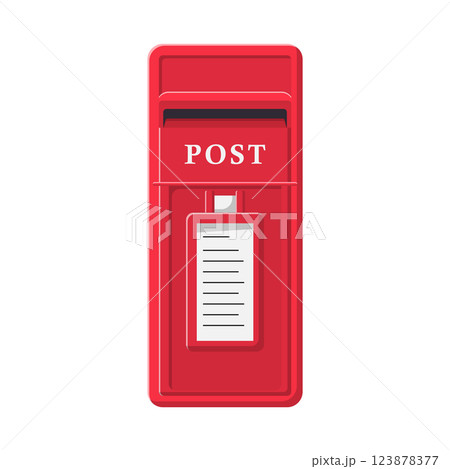 Mailbox Flat Illustration. Clean Icon Design Element on Isolated White Background 123878377