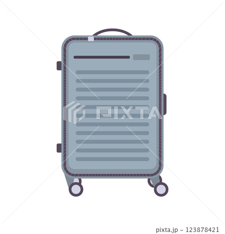 Suitcase Flat Illustration. Clean Icon Design Element on Isolated White Background Suitcase Flat Illustration. Clean Icon Design Element on Isolated White Background 123878421