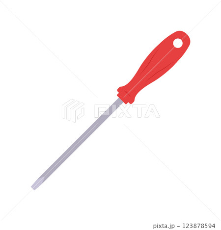 Screwdriver Flat Illustration. Clean Icon Design Element on Isolated White Background 123878594