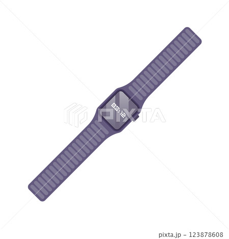 Smartwatch Flat Illustration. Clean Icon Design Element on Isolated White Background Smartwatch Flat Illustration. Clean Icon Design Element on Isolated White Background 123878608