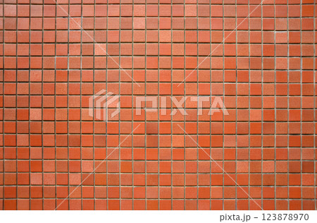 タイル壁　壁の造形 123878970