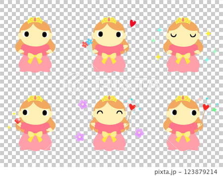Princess icon set 123879214