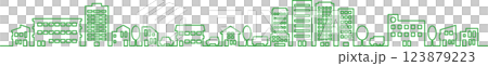 Cityscape silhouette illustration line 2 Cityscape silhouette illustration line 2 123879223
