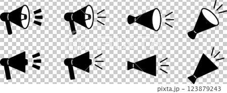Megaphone/loudspeaker icon illustration 3 123879243