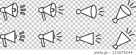 擴音器/揚聲器圖示圖 2 123879244