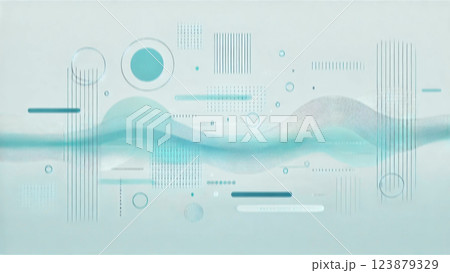 Abstract wavy background. Vector illustration. Futuristic technology style. 123879329
