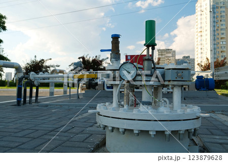 Equipment at a filling station Equipment at a filling station 123879628
