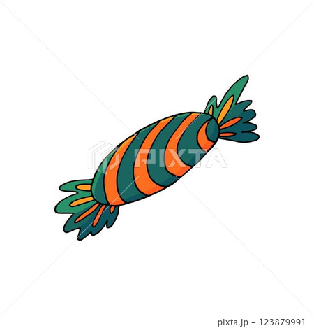 Halloween illustration in hand draw style. Element of your design 123879991