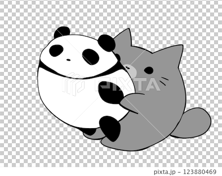 運動會體操貓熊貓 123880469