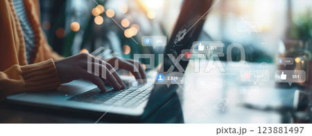 Engaging in Social Media Strategies: Analyzing SEO Metrics and Enhancing Audience Interaction Through Hashtags and Content Analytics XDMCP 123881497