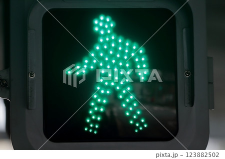 歩行者用信号機 歩行者用信号機 123882502