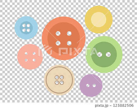 Illustration of colorful buttons 123882506
