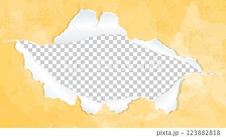 Perforated paper, background frame, watercolor colors 123882818
