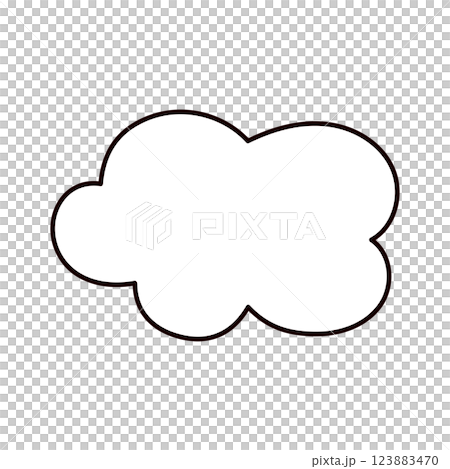 Simple cloud illustration 123883470