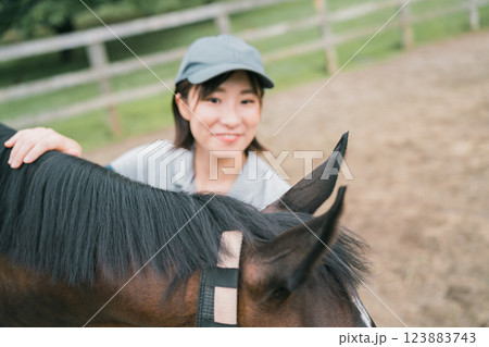 involved with horses 123883743