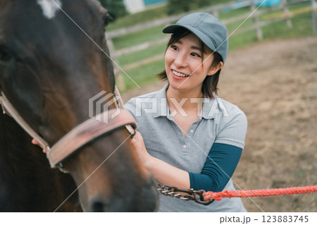 involved with horses 123883745