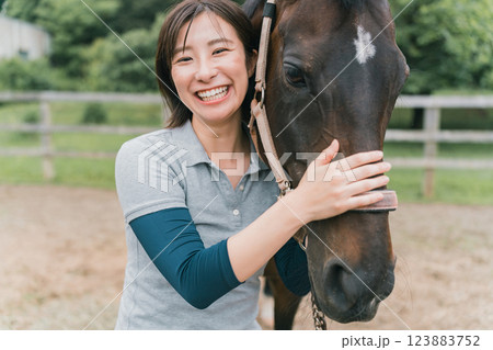 involved with horses 123883752