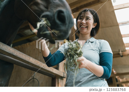 involved with horses involved with horses 123883768