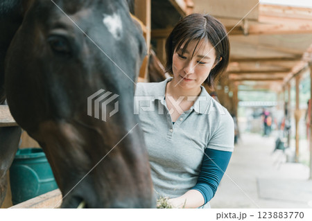 involved with horses 123883770