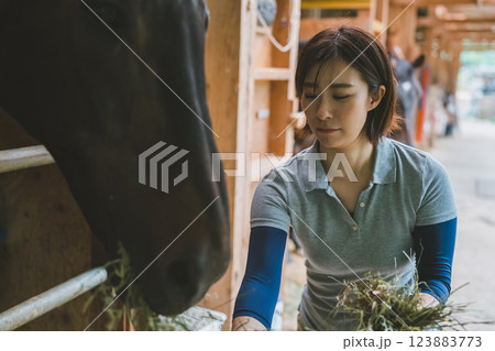 involved with horses involved with horses 123883773
