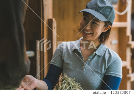 involved with horses 123883807