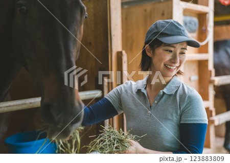 involved with horses 123883809