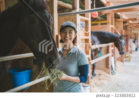 involved with horses 123883812