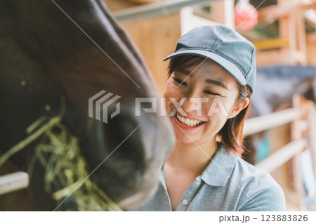 involved with horses 123883826