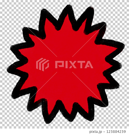Spiky frame illustration (JPEG/PNG) 123884239