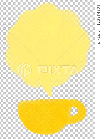 Hot drink and steam frame illustration, yellow (JPEG/PNG) Hot drink and steam frame illustration, yellow (JPEG/PNG) 123884308