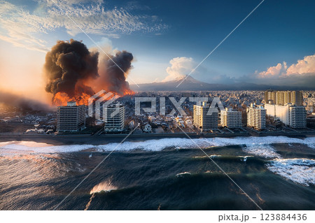 地震による被害 地震による被害 123884436