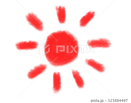 太陽のイラスト素材（JPEG/PNG) 123884497