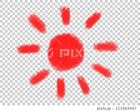 太陽のイラスト素材（JPEG/PNG) 123884497