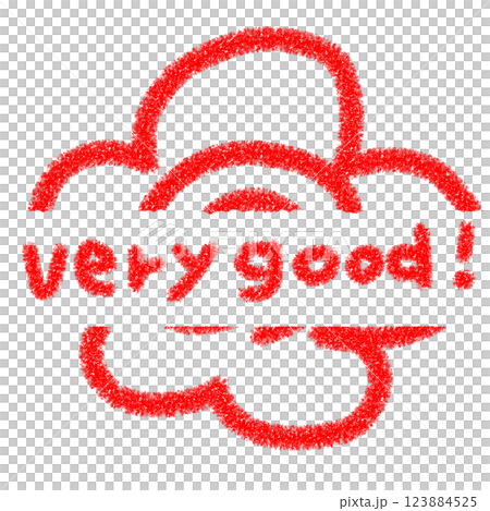 手繪花圈，可愛的透明背景插圖。 123884525