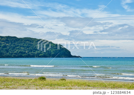 海　岩　空　南房総市富浦町の海岸 123884634