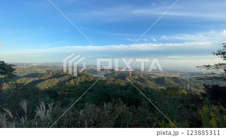 兵庫県の中道子山城跡から見る風景 兵庫県の中道子山城跡から見る風景 123885311