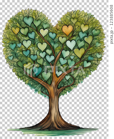 心形樹 (JPEG/PNG) 123885608