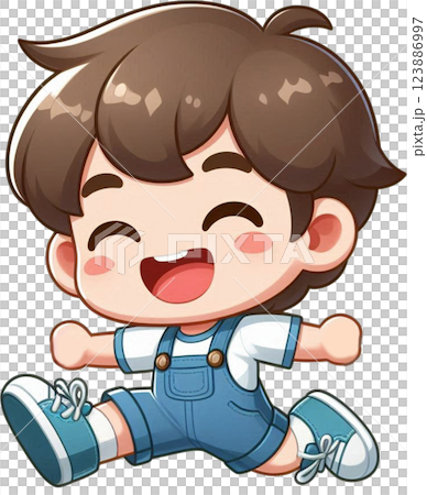 a boy with jumping a boy with jumping 123886997