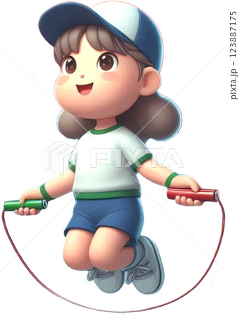 Jump rope 123887175