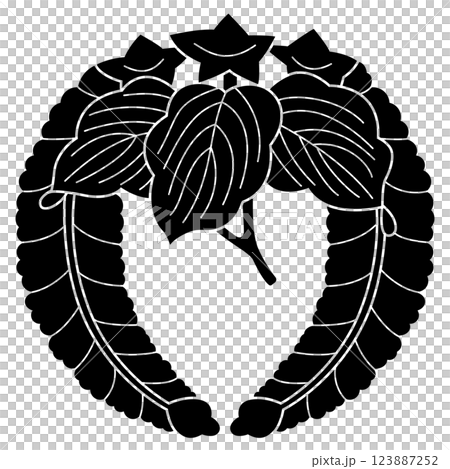 家紋です。下がり花桐といいます。 123887252