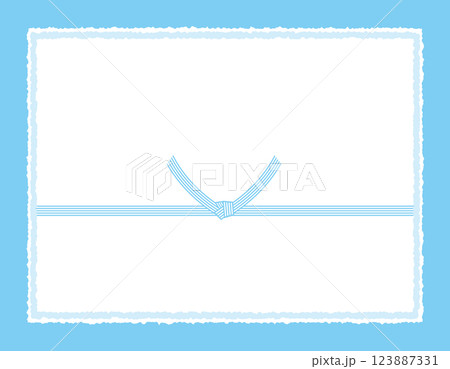 水引のベクターイラスト　プレゼント用包装用紙背景イラスト 123887331