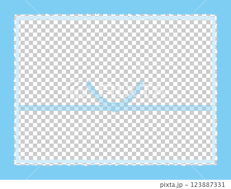 水引のベクターイラスト　プレゼント用包装用紙背景イラスト 123887331