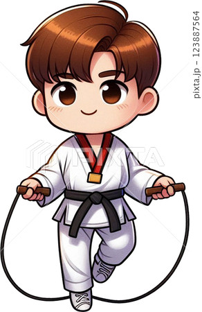 Taekwondo jump rope Taekwondo jump rope 123887564