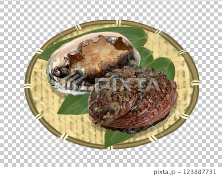鮑魚（附漏杓、竹葉） 123887731
