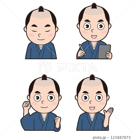 江戸町人男性⑦ 江戸町人男性⑦ 123887873