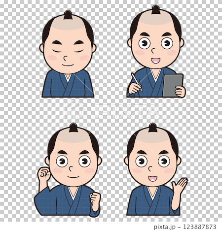 江戸町人男性⑦ 江戸町人男性⑦ 123887873