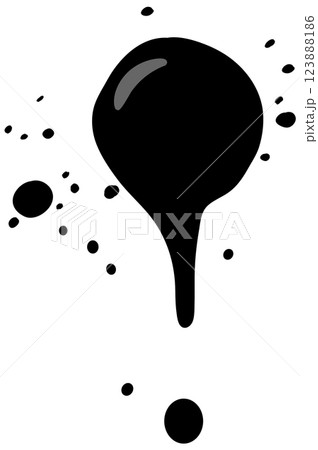 Abstract Ink Splatter Illustration 123888186