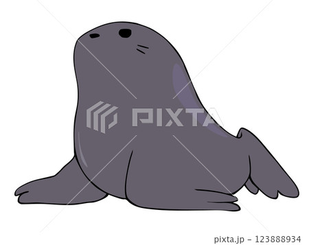 まるっこい アシカ 123888934