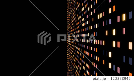 The windows of a multi-storey building The windows of a multi-storey building 123888943