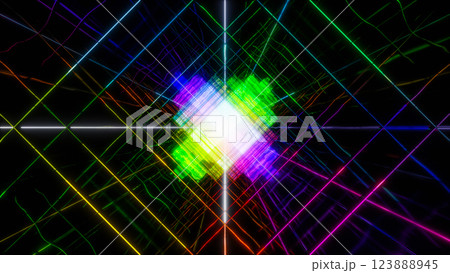 Brightly coloured abstract 123888945